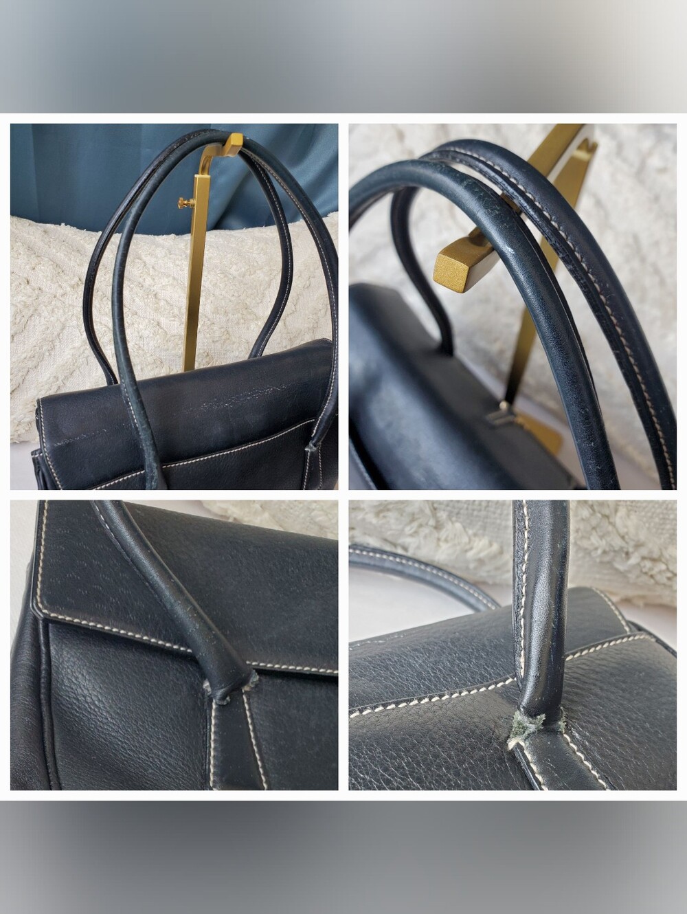 Salvatore Ferragamo Black Leather Bag - Picture 14 of 16